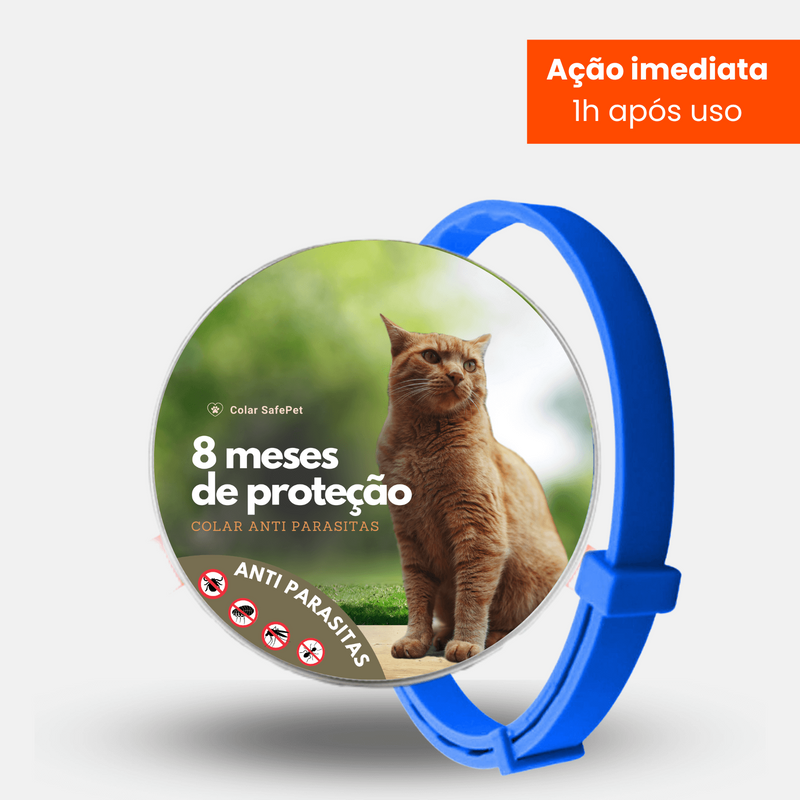 Colar Anti Pulgas e Carrapatos Original - 8 Meses de Proteção